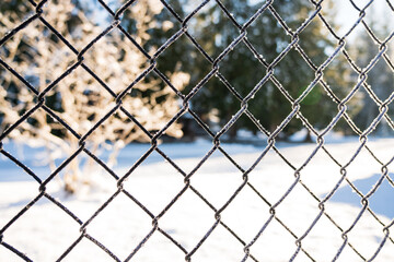 Chainlink Fence Close-Up