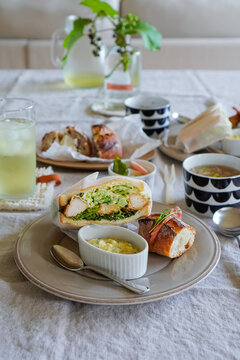 Dish of Open Sandwich