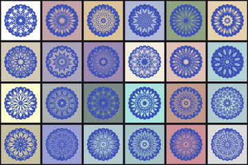 Round pattern, vector ornament Outline flower mandala. decorative ornament. floral design element.