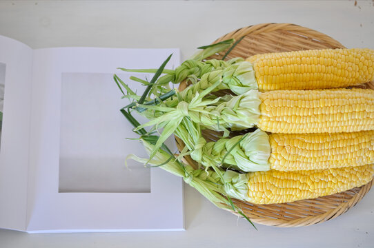 Corn produced in Mori Town, Hokkaido, Japan
