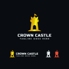 Castle Logo Design Vector