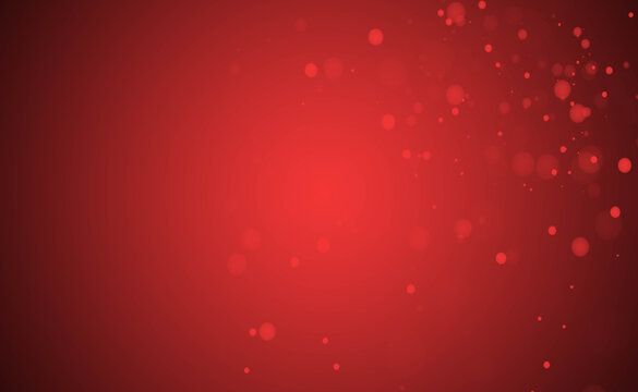 Snow red background. Christmas snowy winter design. White falling snowflakes, abstract landscape. Cold weather effect.