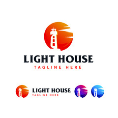 Light House Logo Design Vector