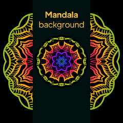 Mandala. Vector illustration. Ornamental Background . Wedding card, Cover.