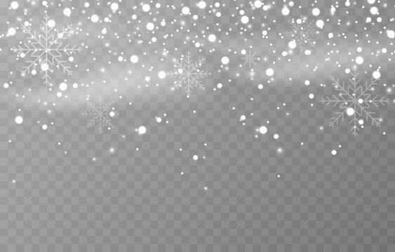 Snow. Snow storm, snowflakes, snowfall. Snow png. Winter, Christmas, holiday. Dust. White dust. Vector image.