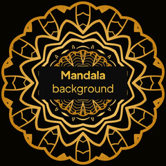 Ornamental mandala template for decoration, wedding cards, invitation cards, cover, banner. vector illustration