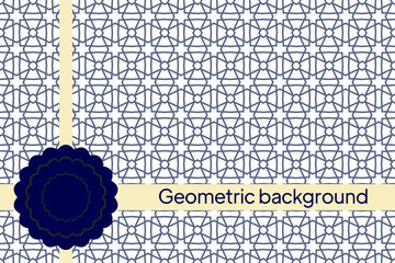 geometric pattern. Simple vector illustration with harmonious blend of retro and modern styles.