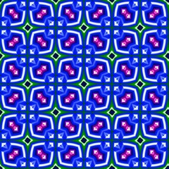 colorful symmetrical repeating patterns for textiles, ceramic tiles, wallpapers and designs.