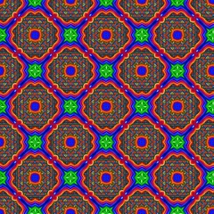 colorful symmetrical repeating patterns for textiles, ceramic tiles, wallpapers and designs.