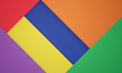 Rainbow LGBTQ papercut abstract background