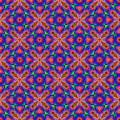 colorful symmetrical repeating patterns for textiles, ceramic tiles, wallpapers and designs.