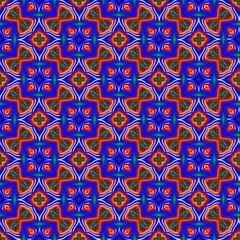 colorful symmetrical repeating patterns for textiles, ceramic tiles, wallpapers and designs.
