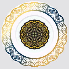 luxury ornamental mandala design background. Vector illustration