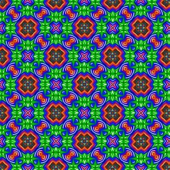 colorful symmetrical repeating patterns for textiles, ceramic tiles, wallpapers and designs.