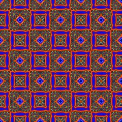 colorful symmetrical repeating patterns for textiles, ceramic tiles, wallpapers and designs.