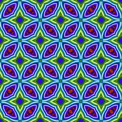 colorful symmetrical repeating patterns for textiles, ceramic tiles, wallpapers and designs.