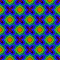 colorful symmetrical repeating patterns for textiles, ceramic tiles, wallpapers and designs.