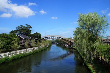 茨城県潮来市　前川と思案橋