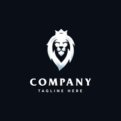 Lion logo design vector