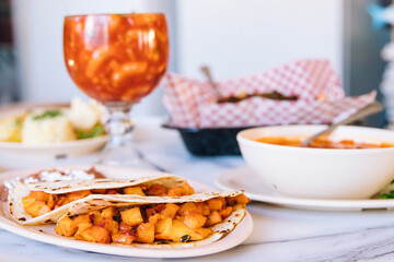 Breakfast potato tacos 