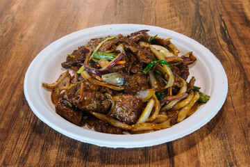 Beef stir fry