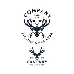 Deer Logo Design Vector