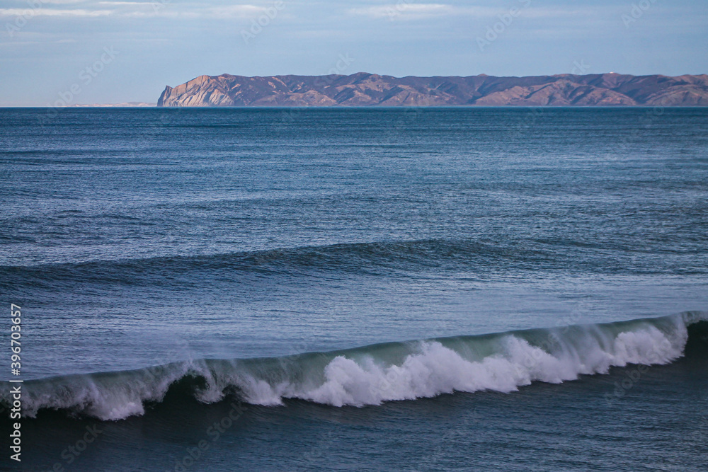 Wall mural waves at sea