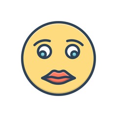 Color illustration icon for briefly