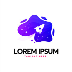 Rocket Logo Design Vector