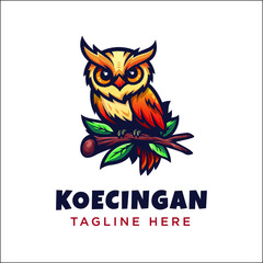 Owl Logo Design Vector