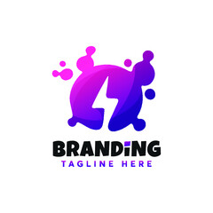 Light Logo Design Vector