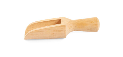 Wooden scoop an isolated on white background