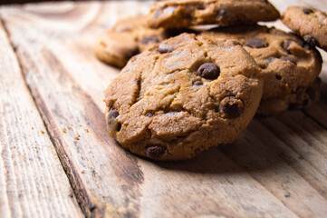 cookies are on the wooden table