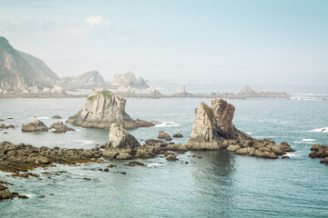 Gavieiro Beach also known as Silence Beach in Asturias, Spain