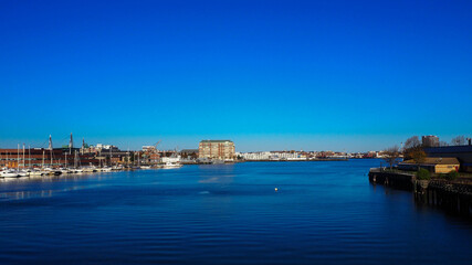 Fototapeta premium beautiful ocean at Massachusetts bay , Boston, massachusetts,USA