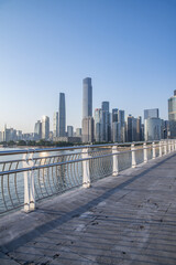 Fototapeta na wymiar China Guangzhou City Architecture Scenery