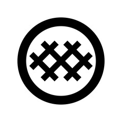 井筒紋・丸に持ち合い井筒（まるにもちあいいづつ）