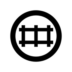 井筒紋・丸に持ち合い二つ井筒（まるにもちあいふたついづつ）