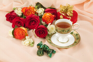 Flowers And Tea