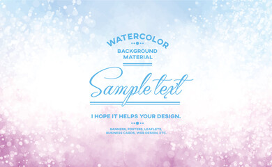 背景 素材 水彩テクスチャ 春のパステルカラー系 拡大縮小自由自在のベクター