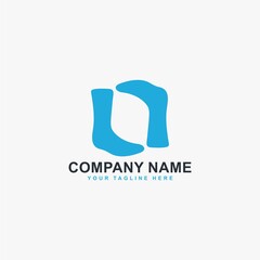 Socks logo design vector. Foot wear logo symbol icon.