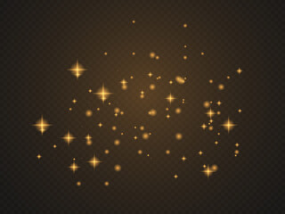 Glow light effect. Vector illustration. Christmas flash.Star dust. Decoration for advertising.