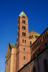 Fototapeta na wymiar Cathedral in Speyer, Germany. The Imperial Cathedral Basilica of the Assumption