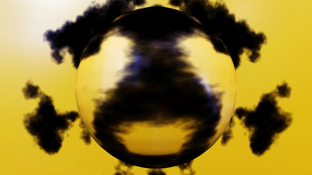 Rorschach Hintergrund. Absurdes Muster. 3D Illustration