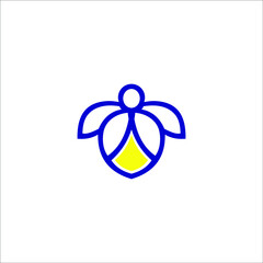 logo butterflay icon templet vector beautiful colorful