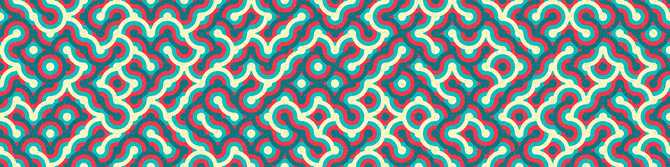 Obraz premium Abstract Geometric Pattern generative computational art illustration
