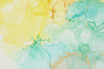 Alcohol ink art.Mixing liquid paints. Modern, abstract colorful background, wallpaper. Marble texture.Translucent colors