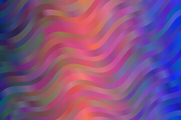 Obraz premium Lovely Blue and red waves abstract vector background.