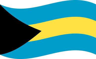 flag of the Bahamas. Vector illustration