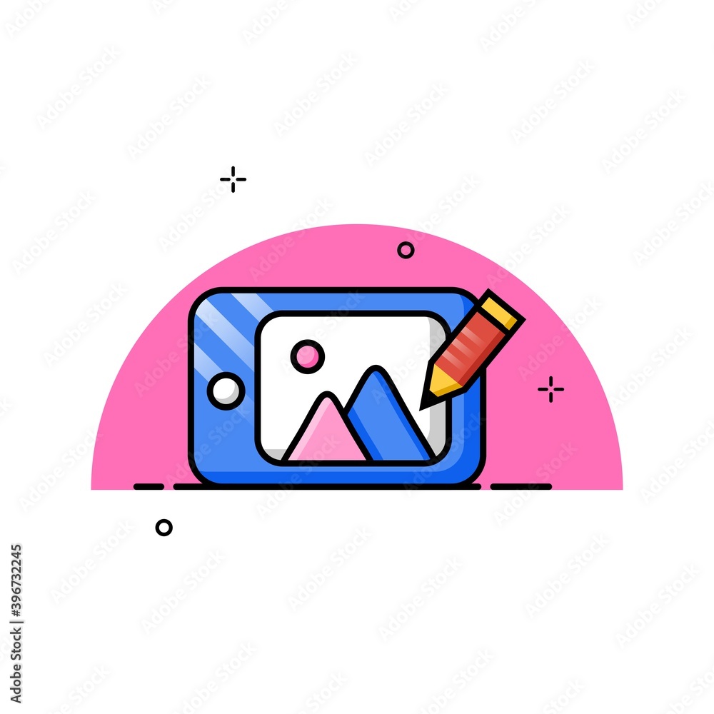 Poster simple digital art illustration. easy to edit with vector file. can use for all your creative conten